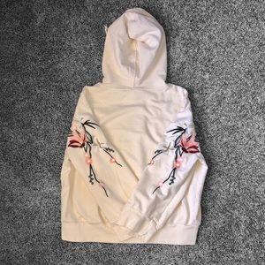 Floral Embroidered Hoodie